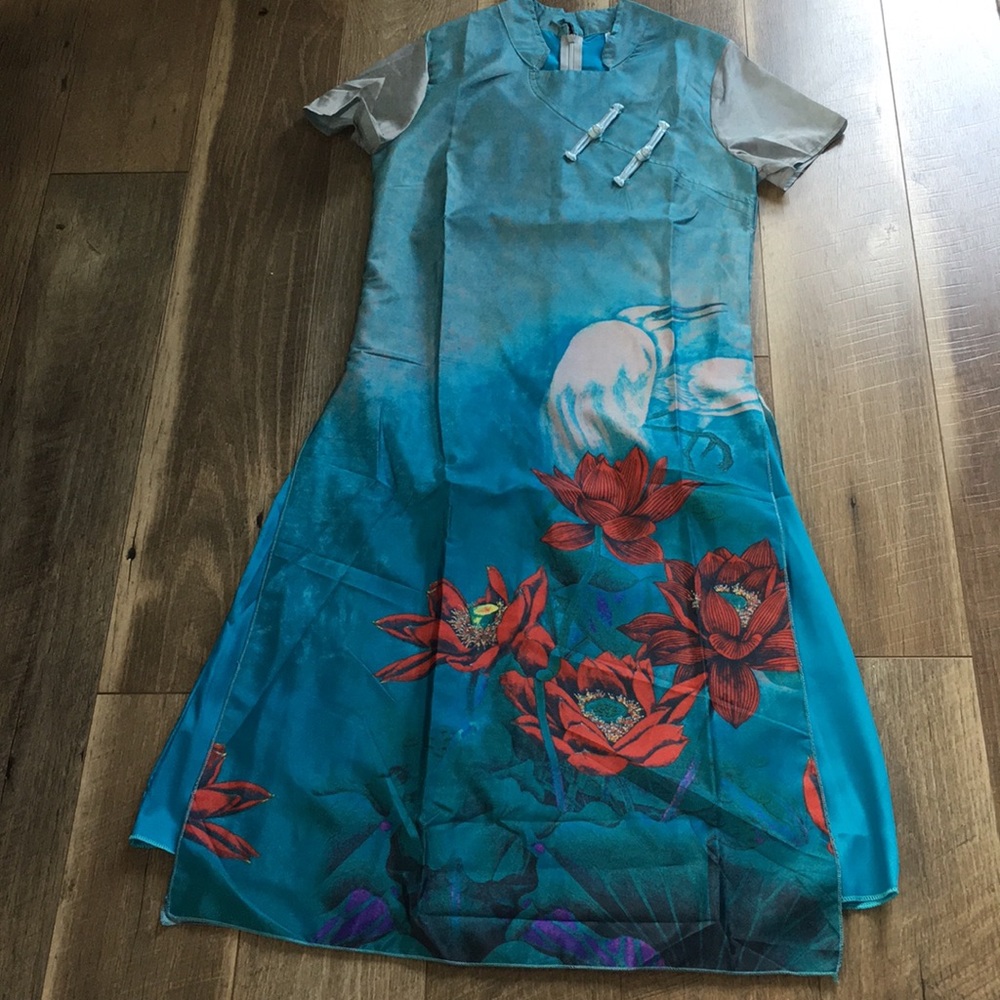 Chinese collar dress